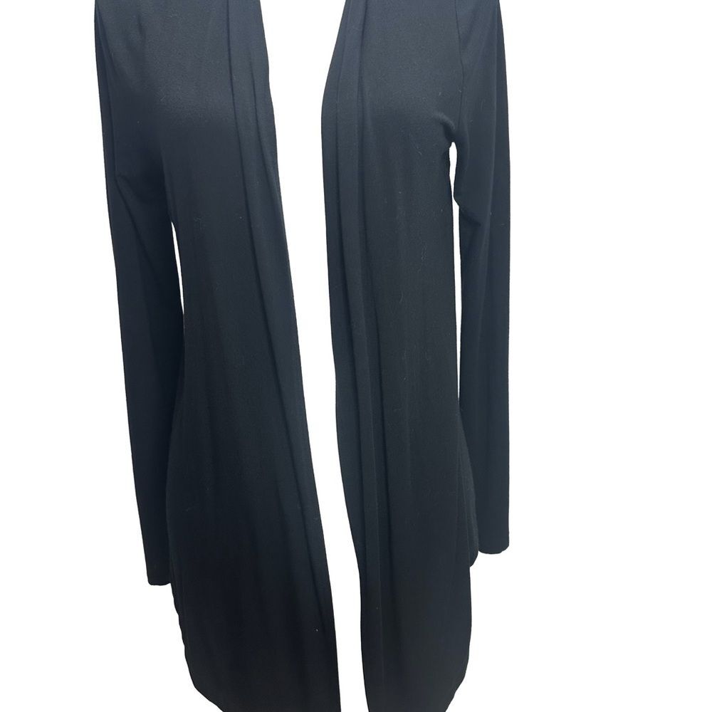 Saks Fifth Avenue Black Long Sleeve Open Front Cardigan Size S